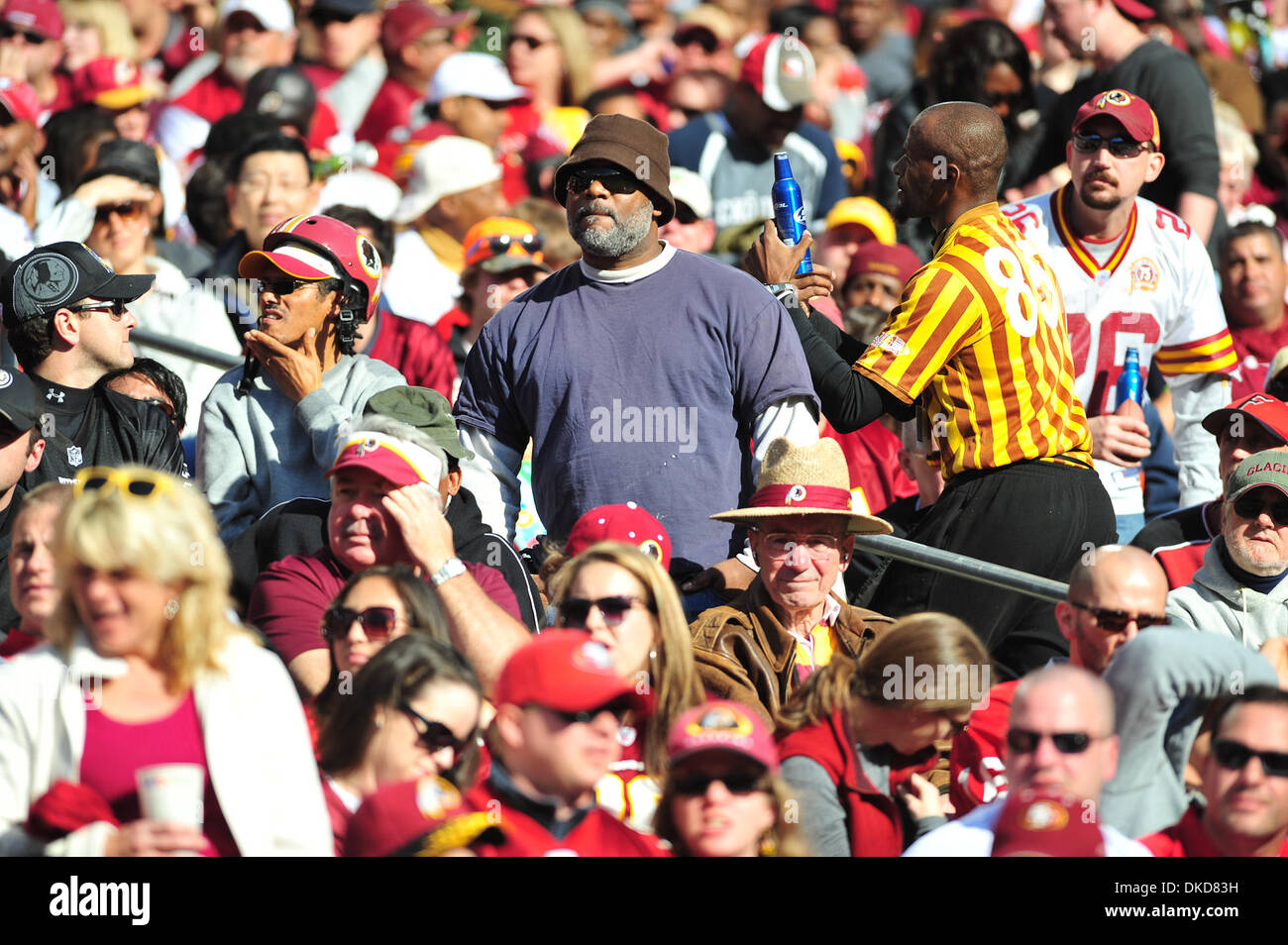 Washington Redskins football fan with Redskins tattoo on his back Virginia  Beach VA Stock Photo - Alamy