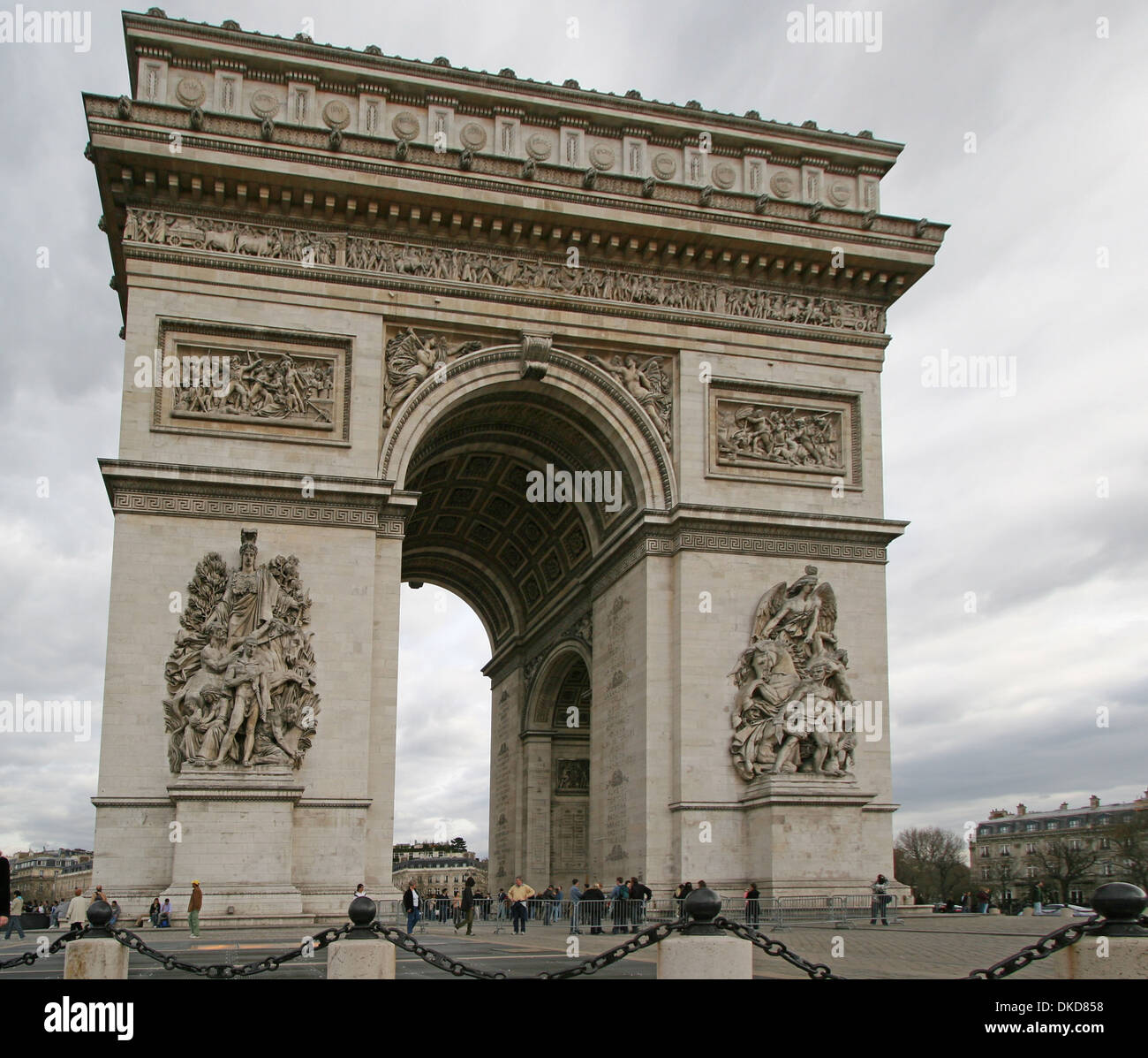 Arc de Triomphe de l'Étoile Stock Photo