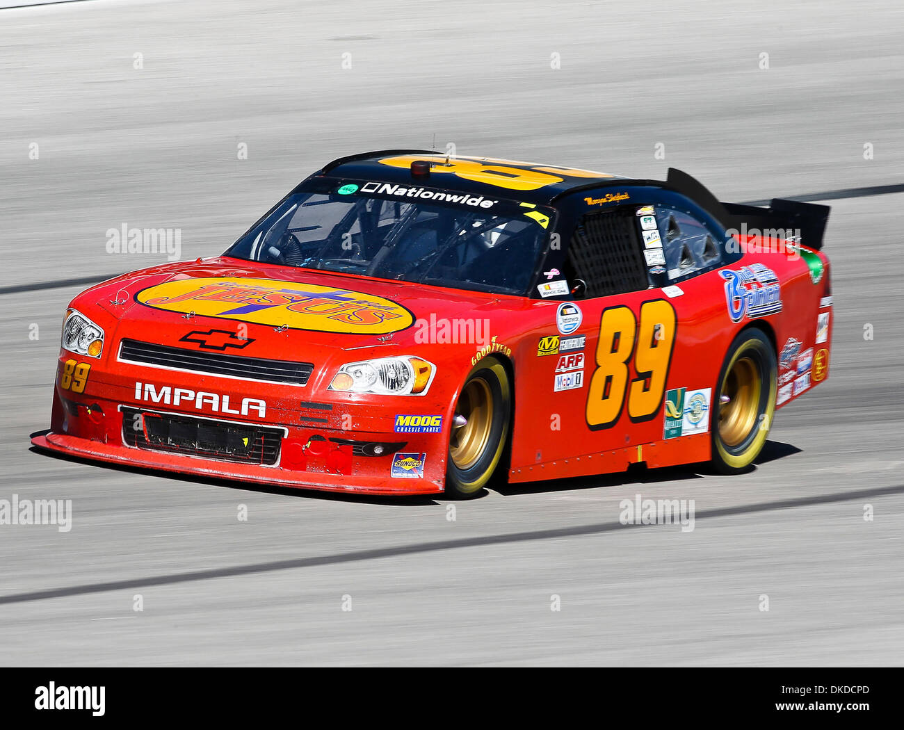Nov. 5, 2011 - Fort Worth, Texas, U.S - Nationwide Series driver Morgan  Shepherd (89) in action during the Nascar Nationwide Series O'Reilly Auto  Parts Challenge race at Texas Motor Speedway in, image size:1300x1050