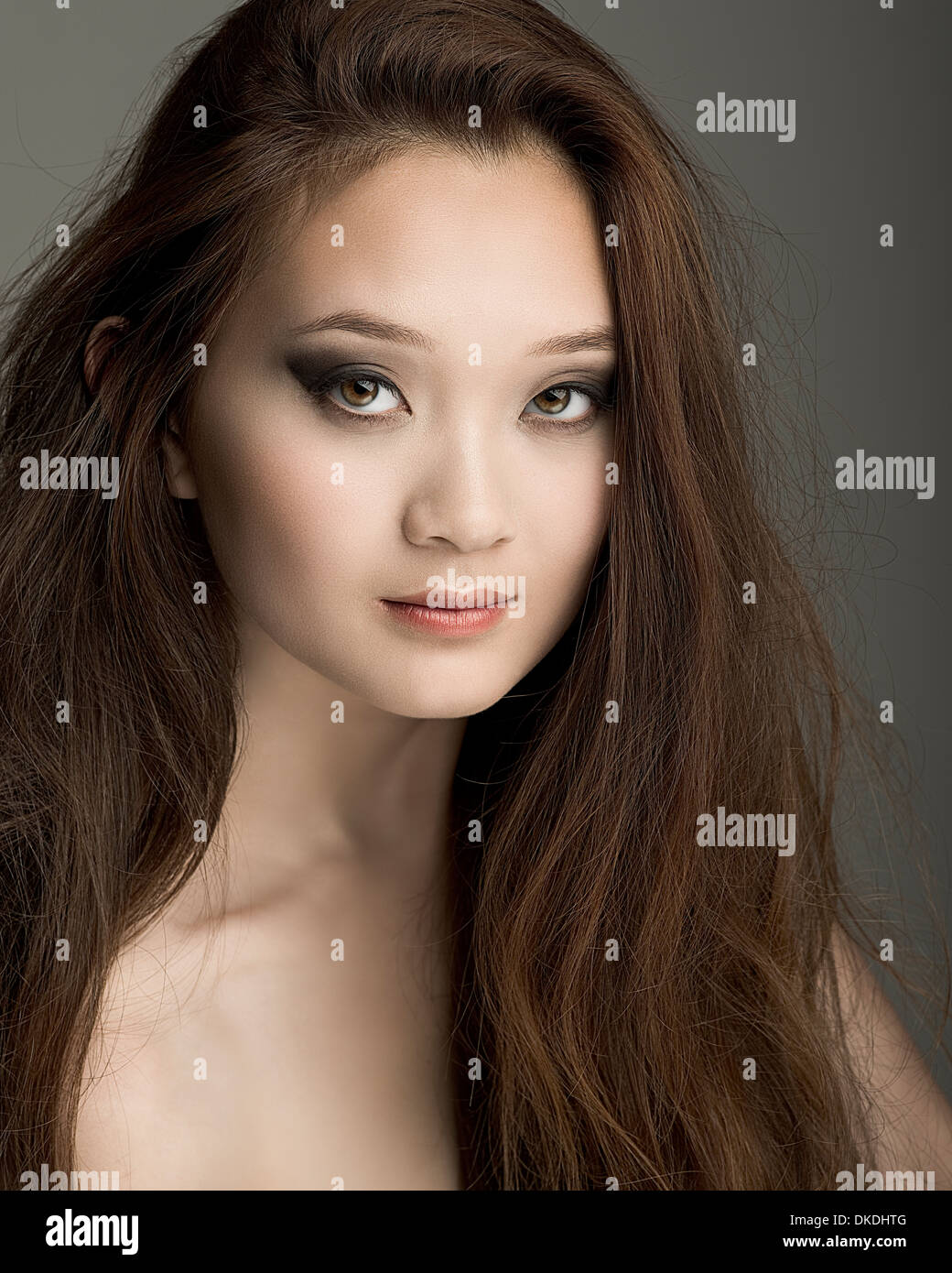 Beauty shot of a pretty young lady Asian Stock Photo