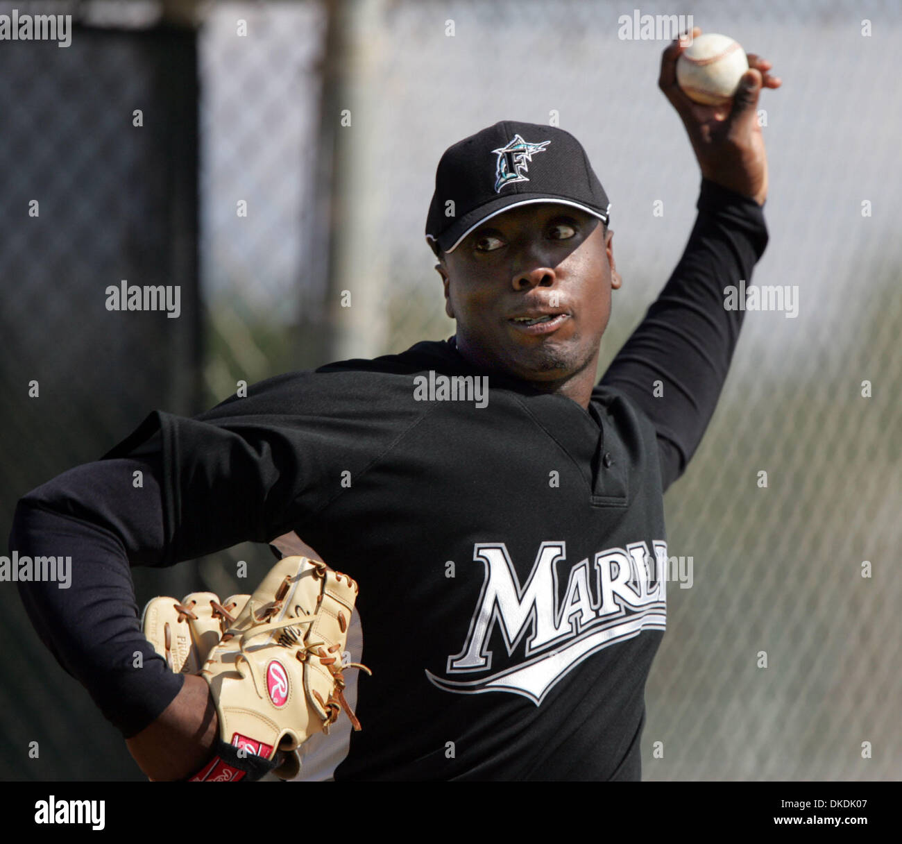 Florida marlins pitcher dontrelle willis hi-res stock photography