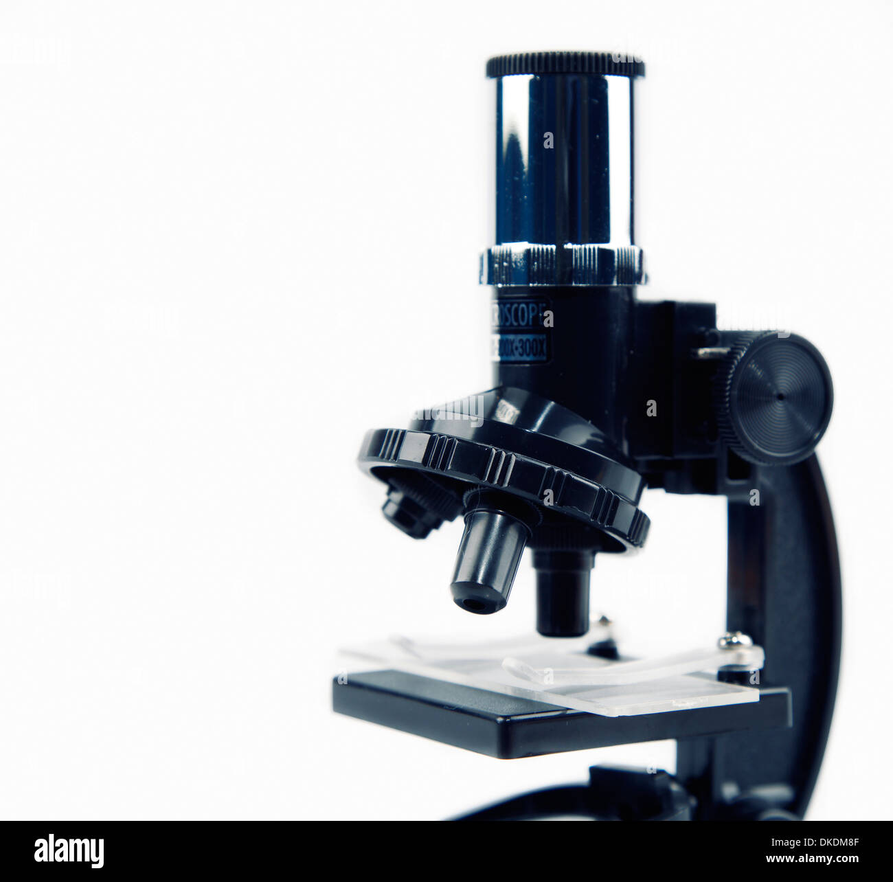 Microscope isolated on plain background Stock Photo