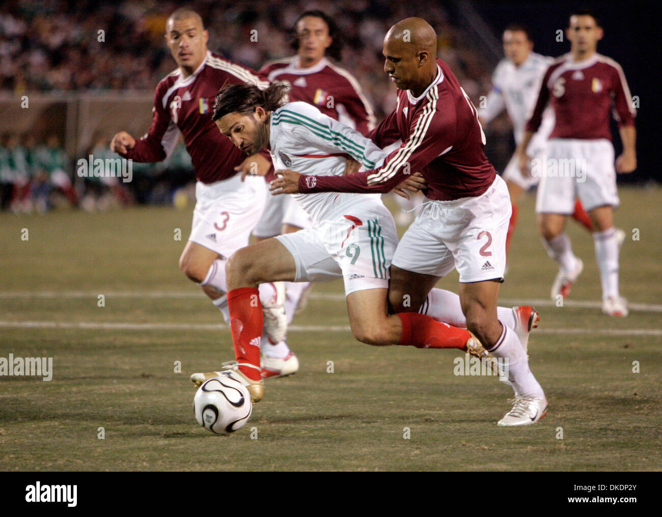 Feb 28 2007 San Diego Ca Usa Soccer Mexico Vs Venezuela Stock Photo Alamy