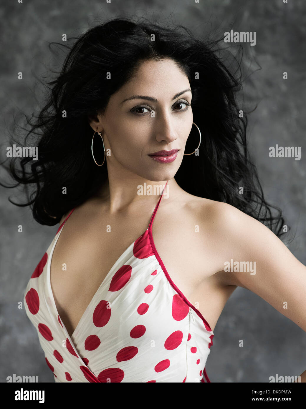Portrait of actress Tehmina Sunny in studio Stock Photo