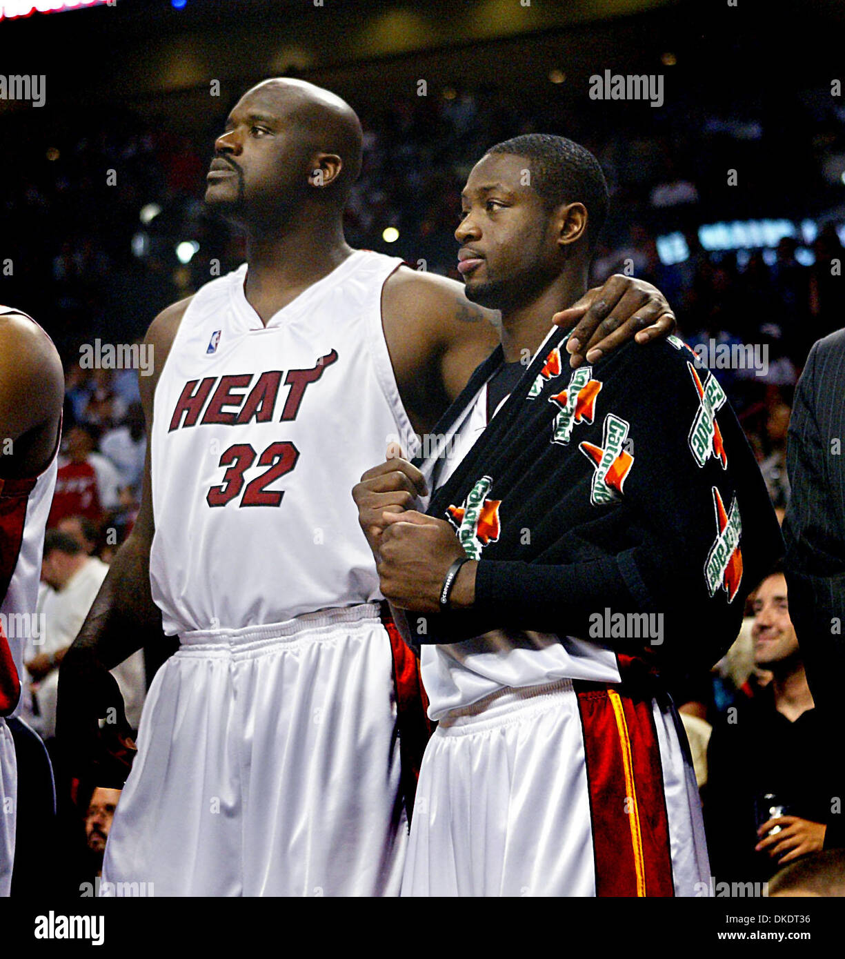Apr 16, 2007 - Miami, FL, USA - SHAQUILLE O'NEAL and DWYANE WADE