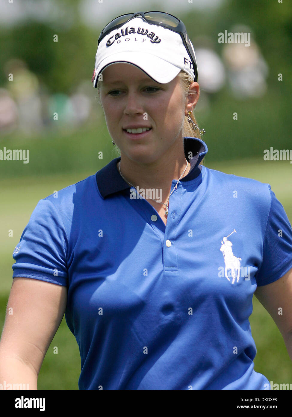 Jun 07, 2007 - Havre de Grace, Maryland, USA -  19 year old MORGAN PRESSEL after round 1 at the McDonalds LPGA Champaionship event on Thursday. Pressel finished the first round tied for 4th place at 4 under par.   (Credit Image: © James Berglie/ZUMA Press) Stock Photo