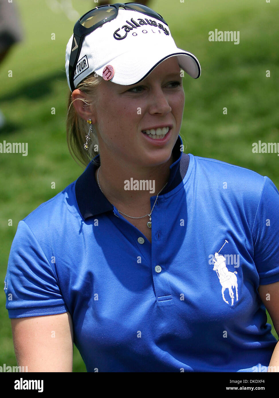 Jun 07, 2007 - Havre de Grace, Maryland, USA -  19 year old MORGAN PRESSEL after round 1 at the McDonalds LPGA Champaionship event on Thursday. Pressel finished the first round tied for 4th place at 4 under par.   (Credit Image: © James Berglie/ZUMA Press) Stock Photo