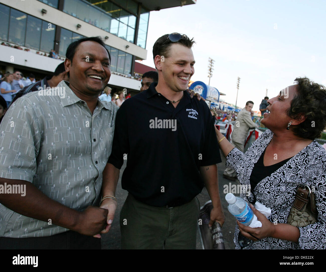 Shakopee, MN June 30, 2007 Horse owner Balkrisna Sukharan, left