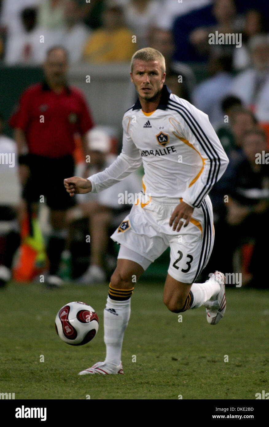 Jul 21, 2007 - Carson, CA, USA - DAVID BECKHAM David Beckham plays his ...