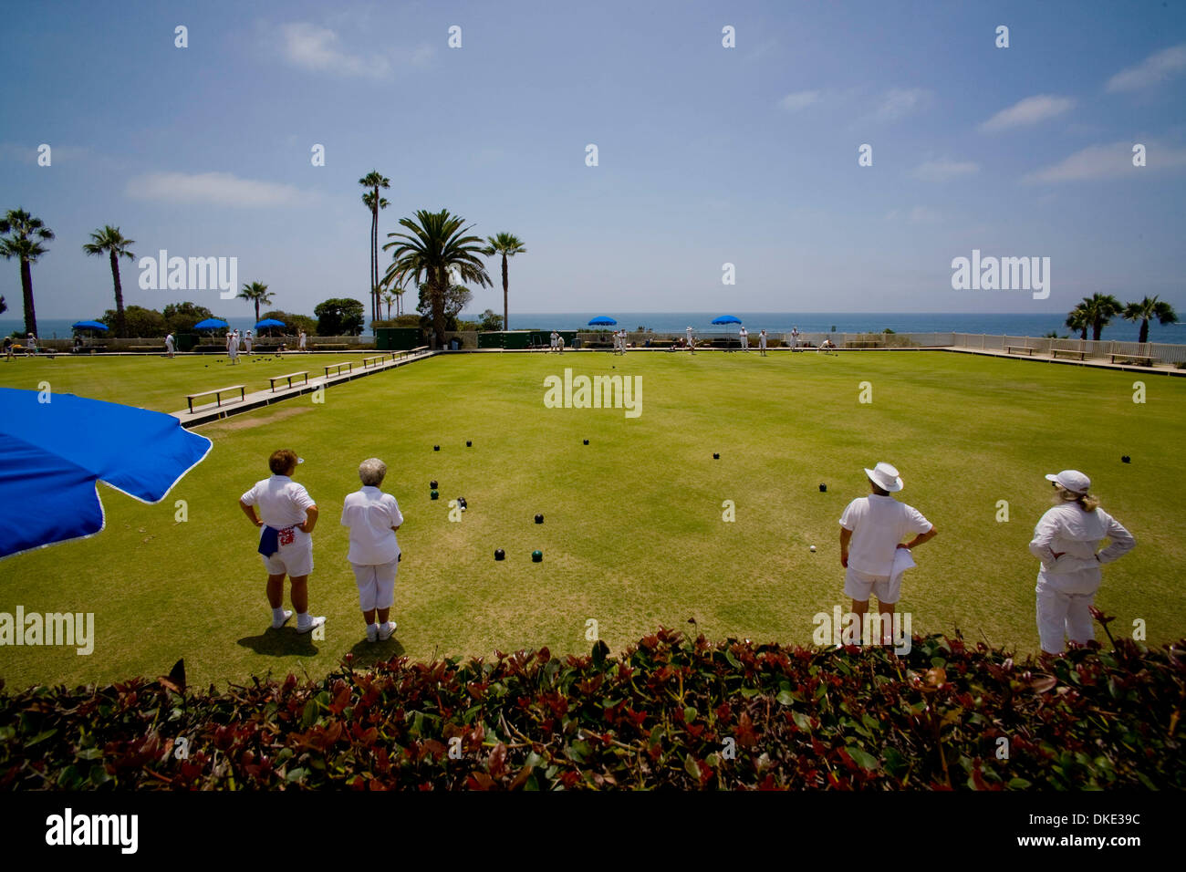 Jul 30, 2007 Laguna Beach, CA, USA A player prepares to roll an