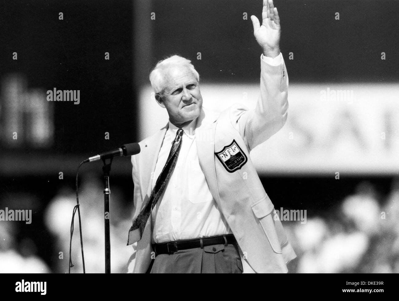 WILLIAM ERNEST WALSH (November 30, 1931 – July 30, 2007), one of the greatest football coaches of all time. Bill Walsh, the inventor of the West Coast Offense, died at the age of 75, following a long battle with leukemia. Walsh, guided the San Francisco 49ers to three Super Bowl championships and six NFC West division titles in his 10 years as head coach. Walsh didn't become an NFL Stock Photo