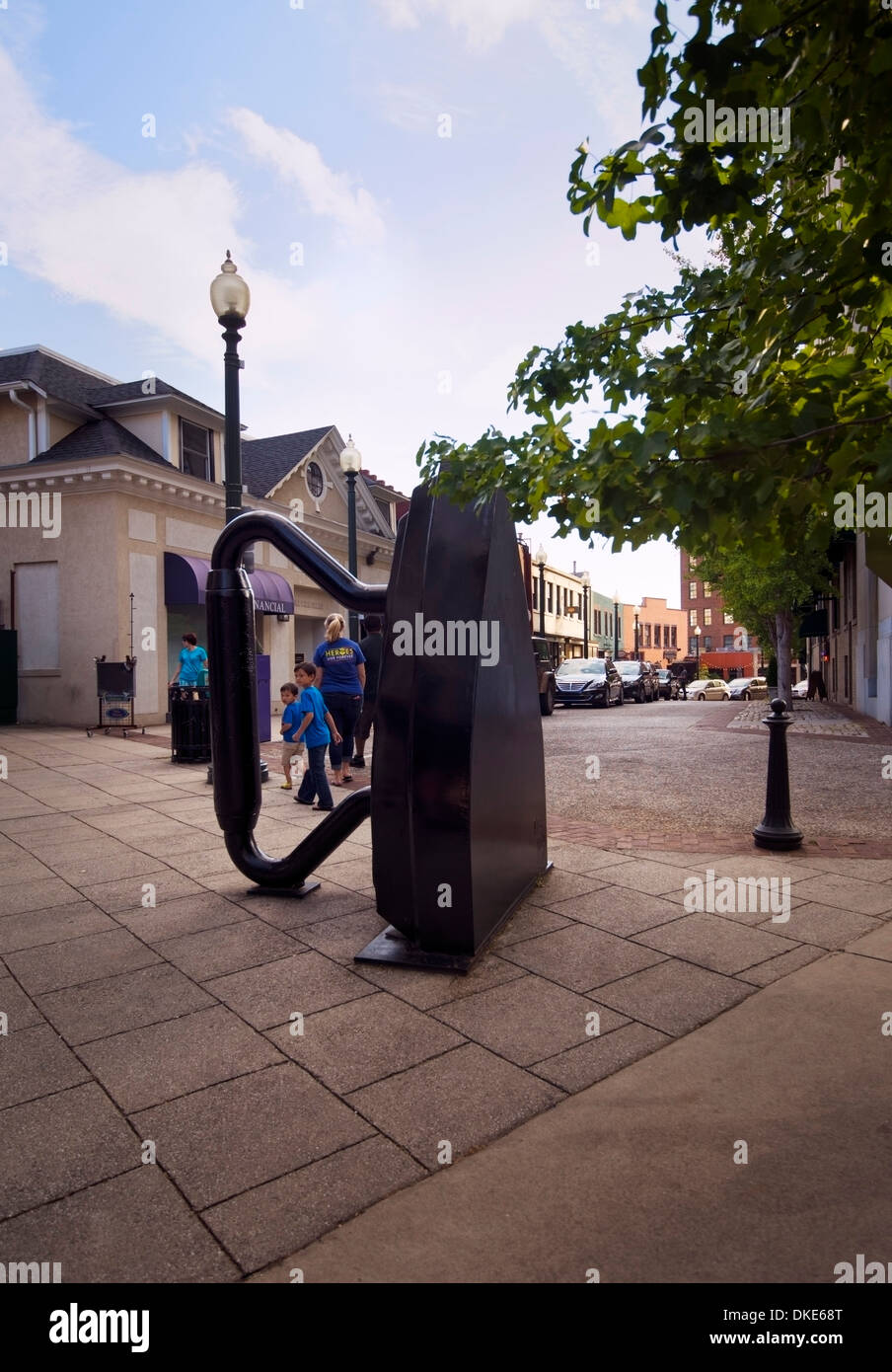 The Flatiron Sculpture, Downtown Asheville, North Carolina Stock Photo