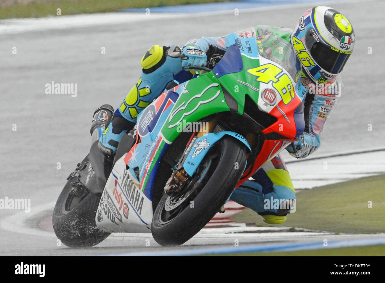 Valentino Rossi rides during practice at the Dutch TT at the Assen track,  Netherlands.(Credit Image: © PHOTOGRAPHER/Cal Sport Media Stock Photo -  Alamy