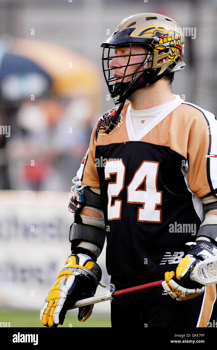 Mll Rochester Rattlers July 27, 2007: MLL - Rochester Rattler attacker John Grant (#24) takes ...