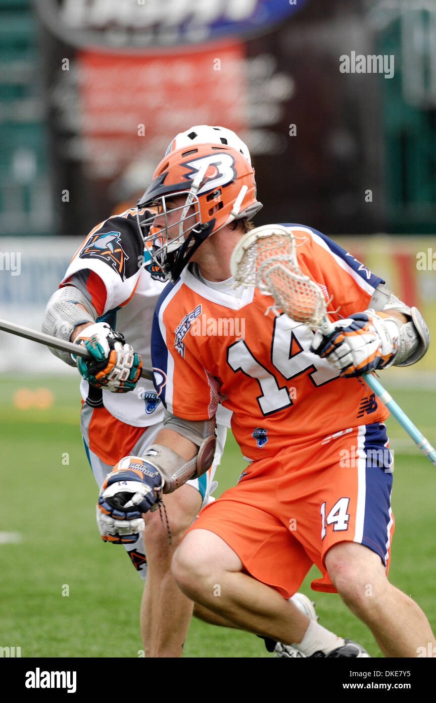 August 26, 2007 Philadelphia Barrage attacker Ryan Boyle (14) in