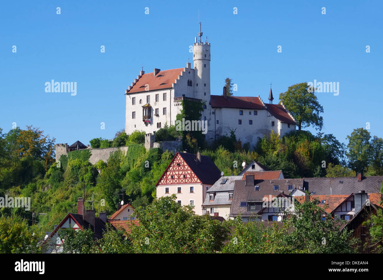 Goessweinstein Burg - Goessweinstein castle 01 Stock Photo