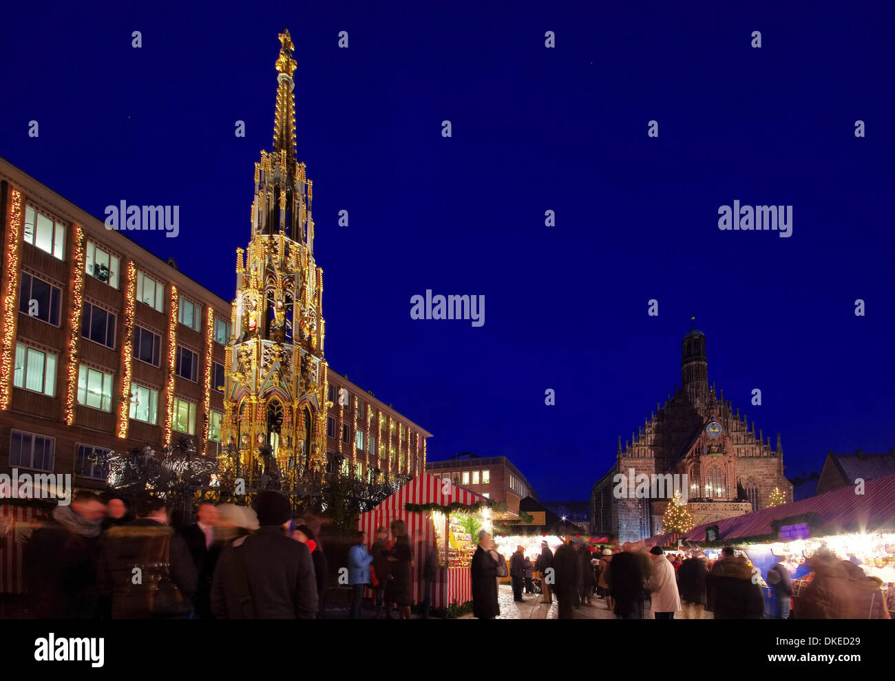 Nürnberg Weihnachtsmarkt - Nuremberg christmas market 08 Stock Photo