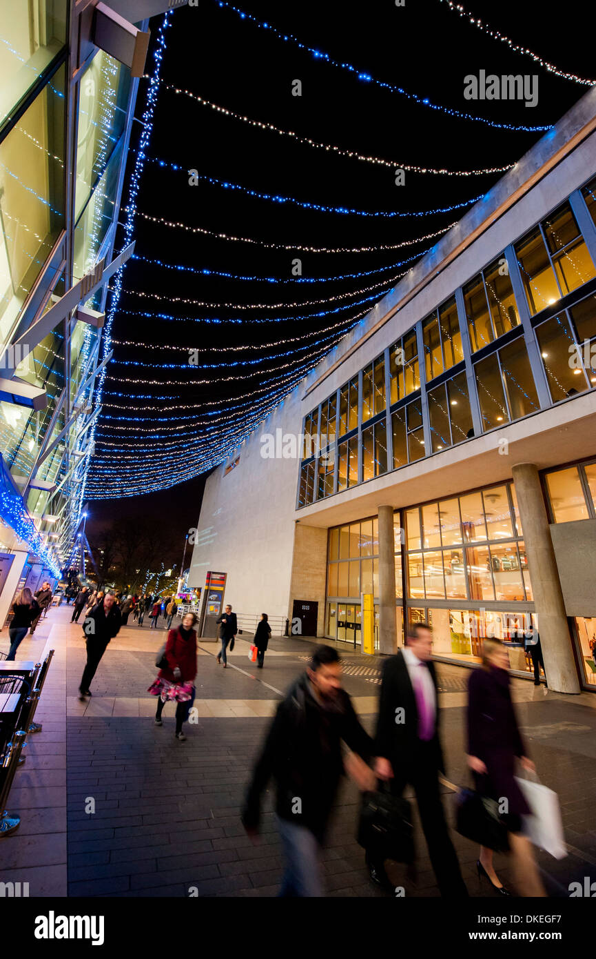 The Winter Festival lights at the Festival Hall in the Southbank Centre, London, UK, 02 Dec 2013. Stock Photo