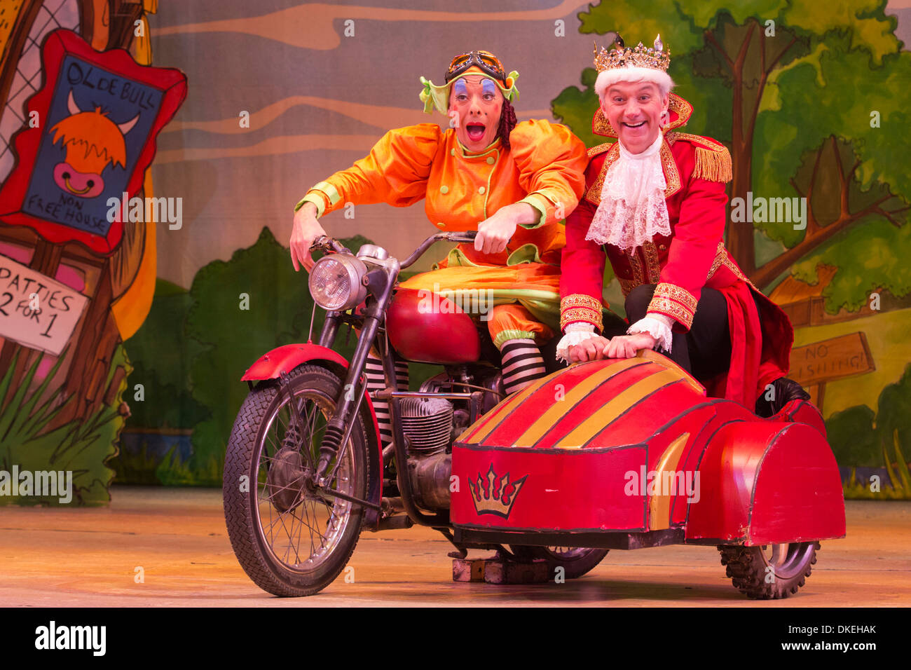 Puss in Boots pantomime at the Hackney Empire, London Stock Photo Alamy