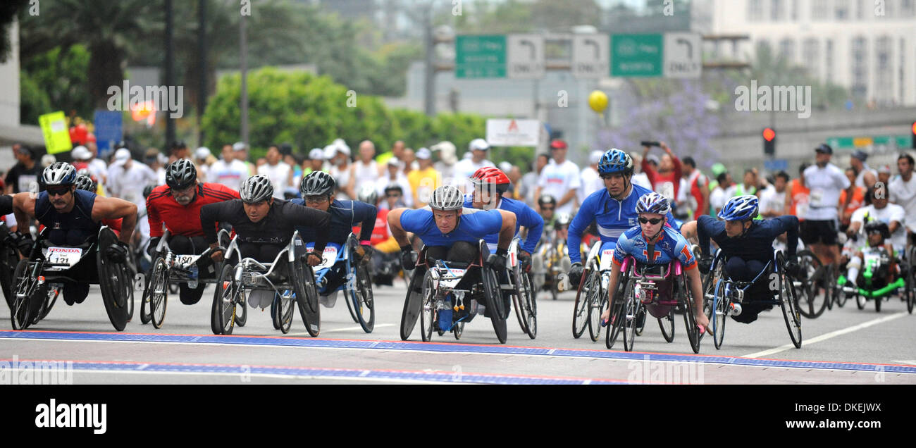 May 25, 2009 - Los Angeles, California, USA - Wheelchair athletes race ...