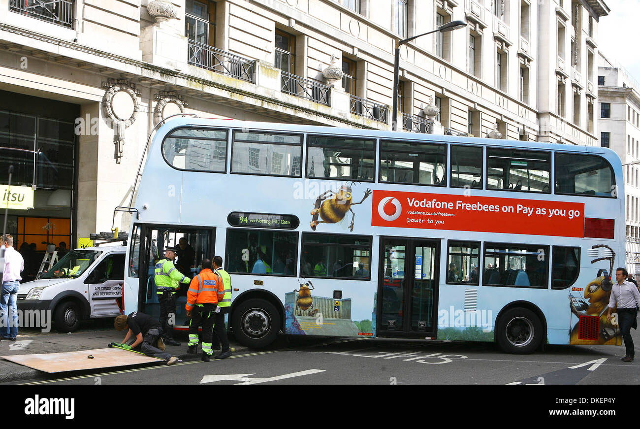 Bus Crashes Into Restaurant On Regent Street A double-decker bus and a ...