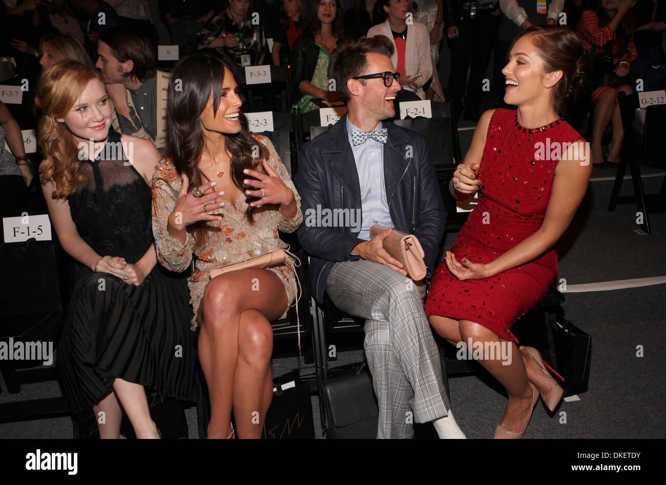 Lauren Conrad Madisen Beaty Brad Goreski Minka Kelly Mercedes Benz New York Fashion Week Spring Summer 2013 Jenny Packham Stock Photo Alamy