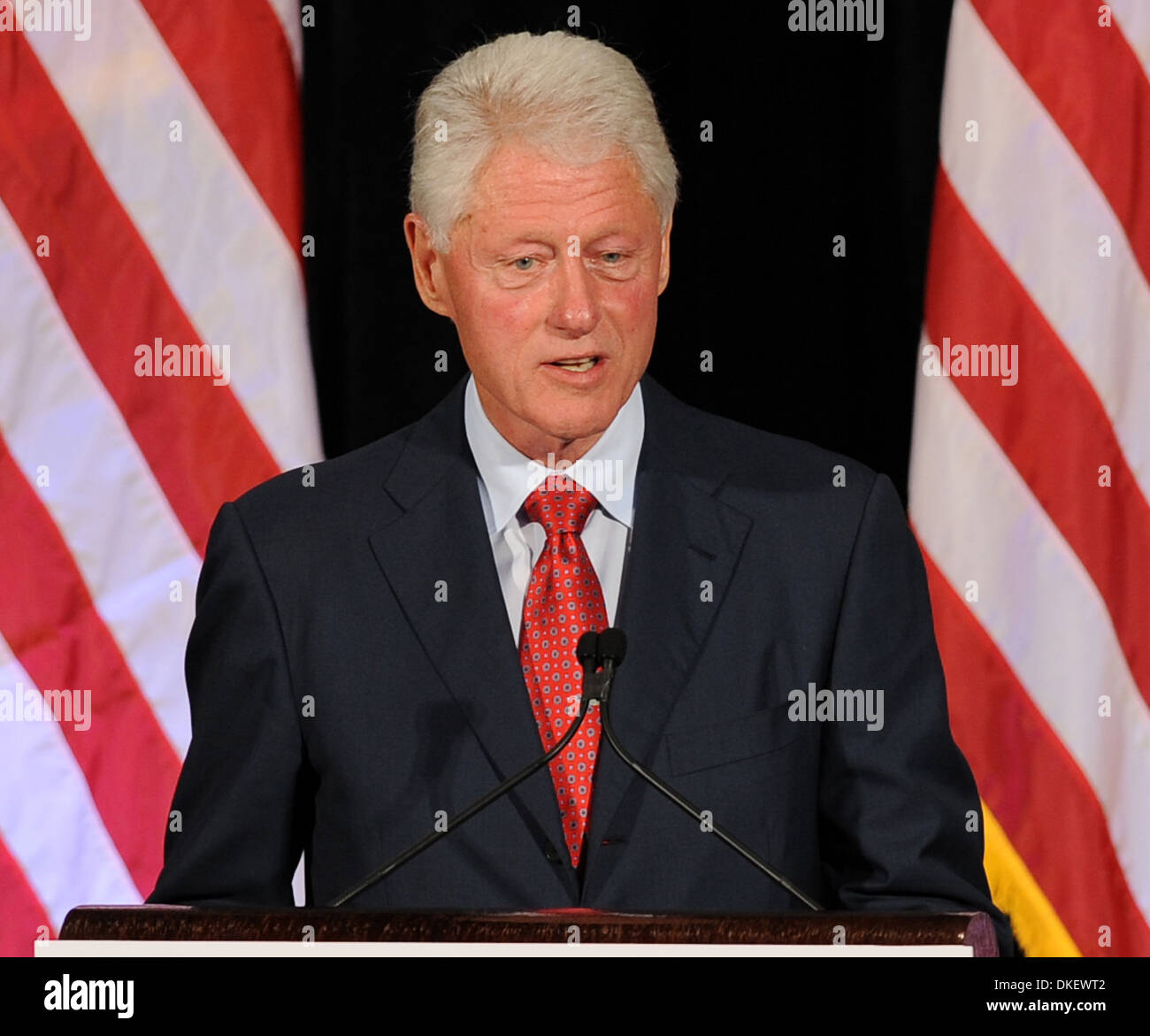 Former US president Bill Clinton speaks at Florida International ...