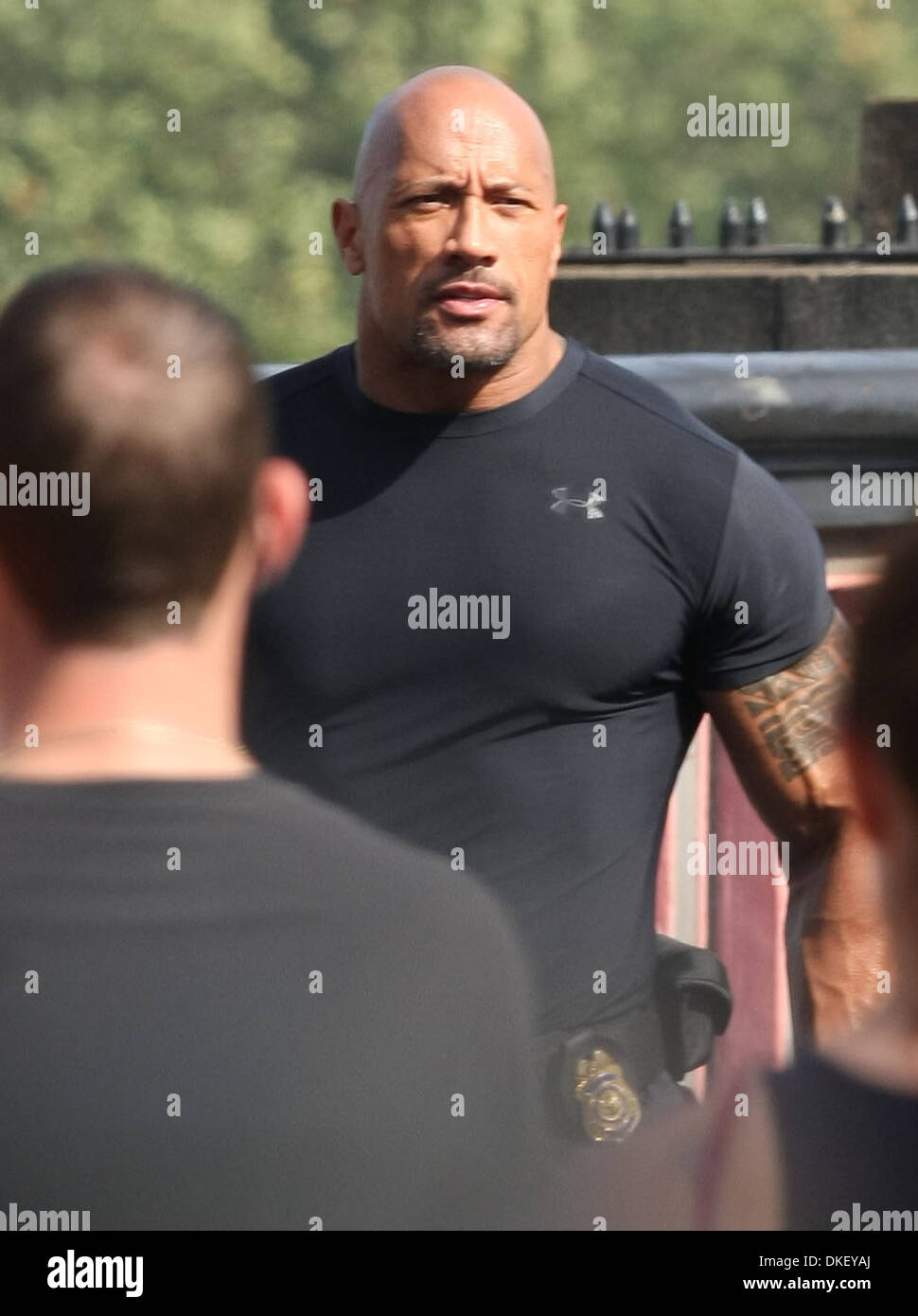 Dwayne Johnson aka 'The Rock' on film set of 'The Fast and Furious 6 ...