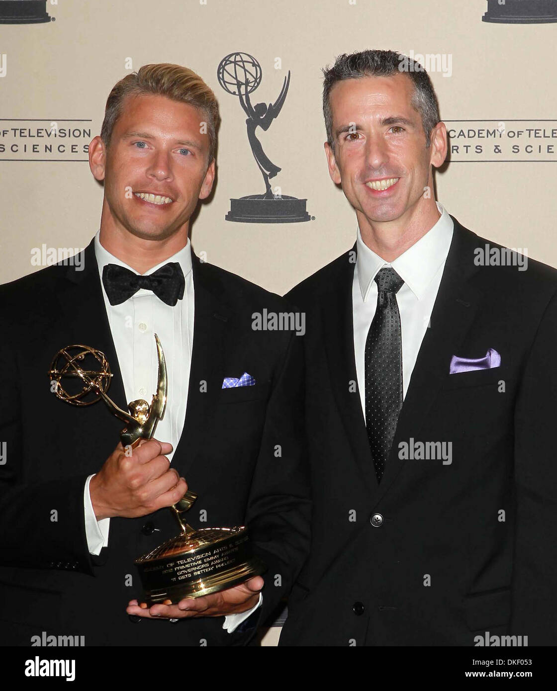 Terry Miller Dan Savage 2012 Creative Arts Emmy Awards held at Nokia