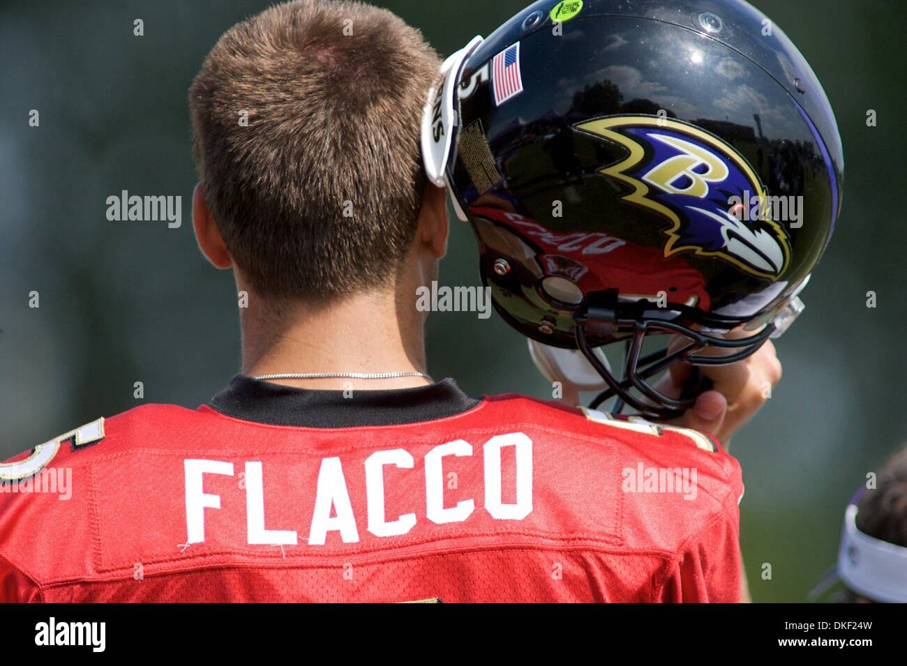 11 Aug. 2009 Baltimore Ravens Quarterback Joe Flacco during the