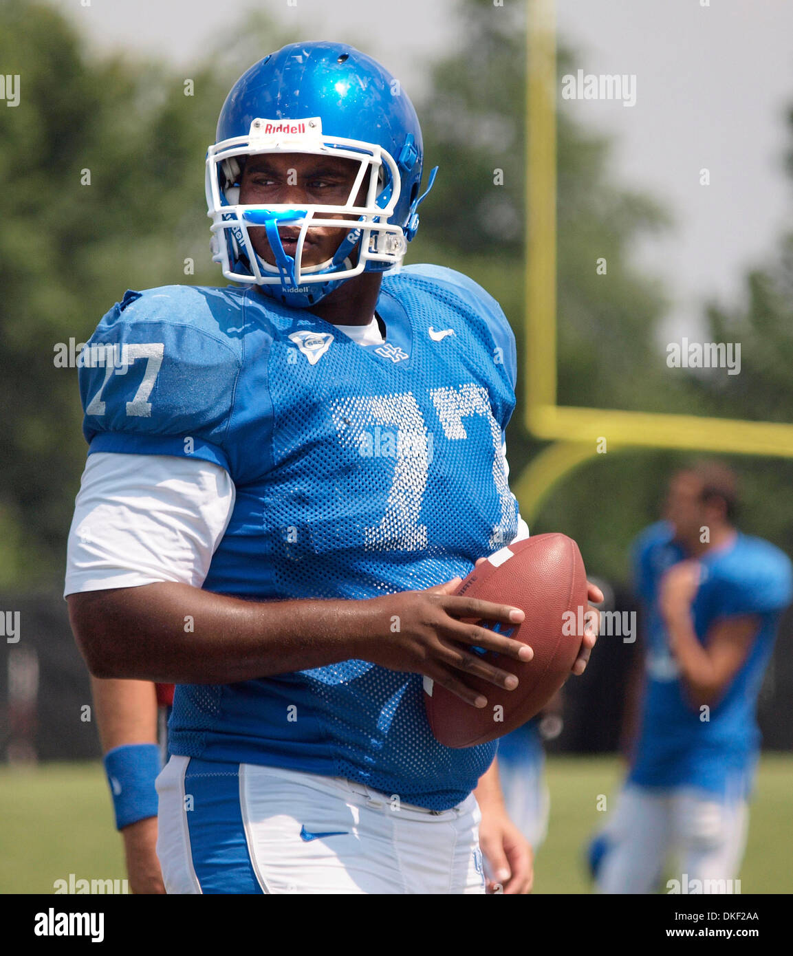 Uk Center Marcus Davis At Practice On Friday Aug 14 2009 At The