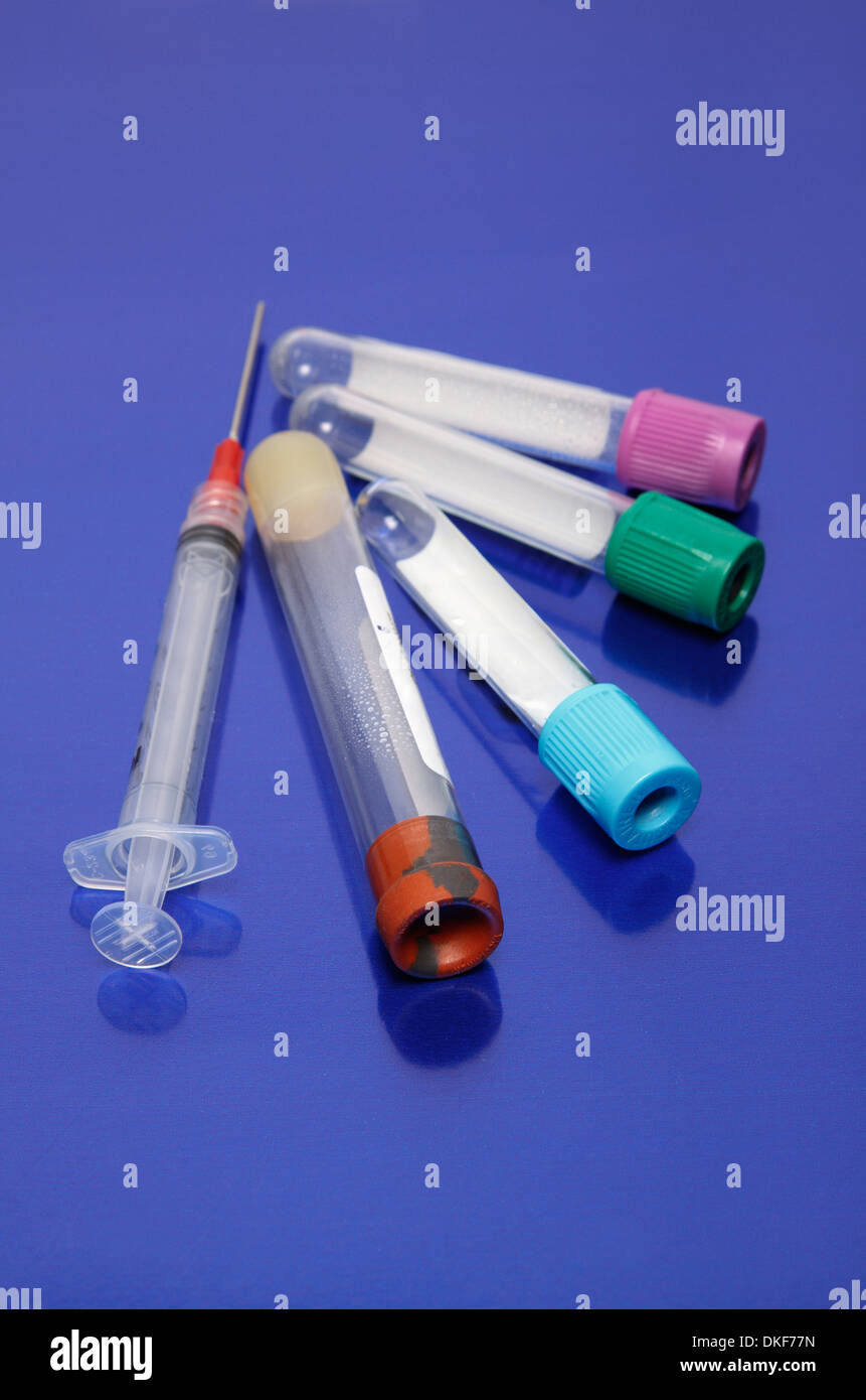 https://c8.alamy.com/comp/DKF77N/blood-collection-kit-syringe-and-color-coded-vacutainer-blood-collection-DKF77N.jpg