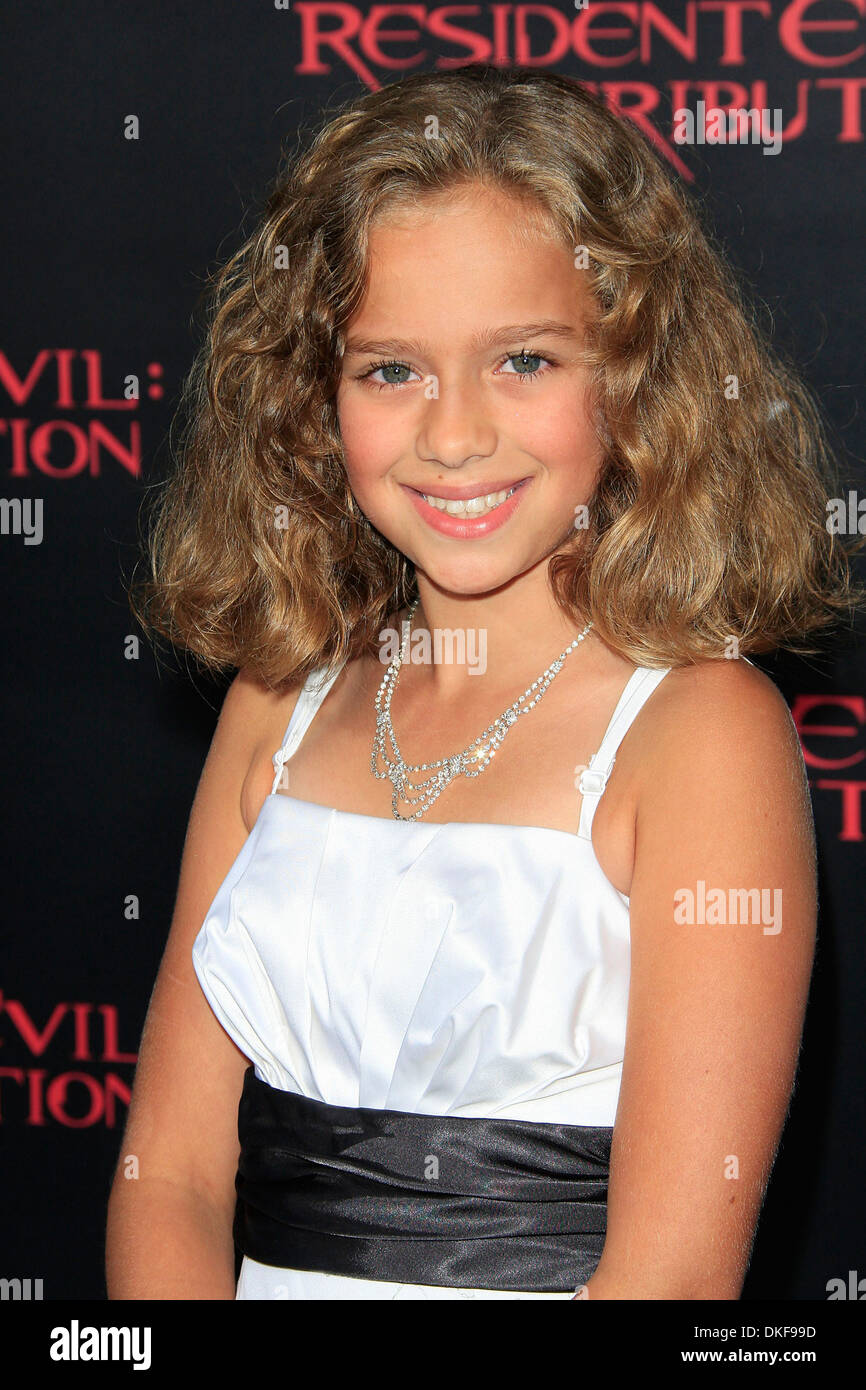 Aryana Engineer 'Resident Evil: Retribution' - Los Angeles Premiere - Arrivals Los Angeles California - 12.09.12 Stock Photo