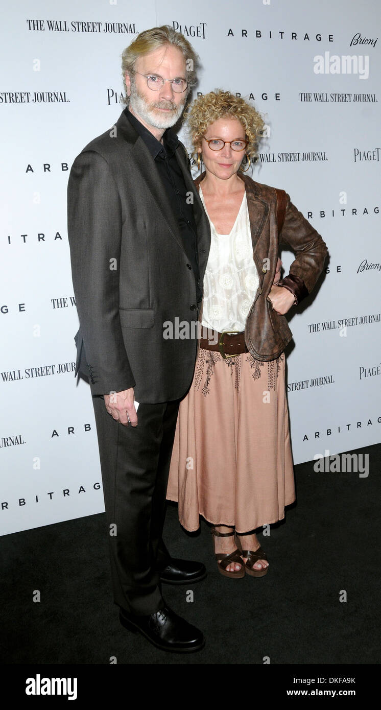 Kenneth Bowser and Amy Irving New York Premiere of 'Arbitrage' held at Walter Reade Theater New York City USA - 12.09.12 Stock Photo