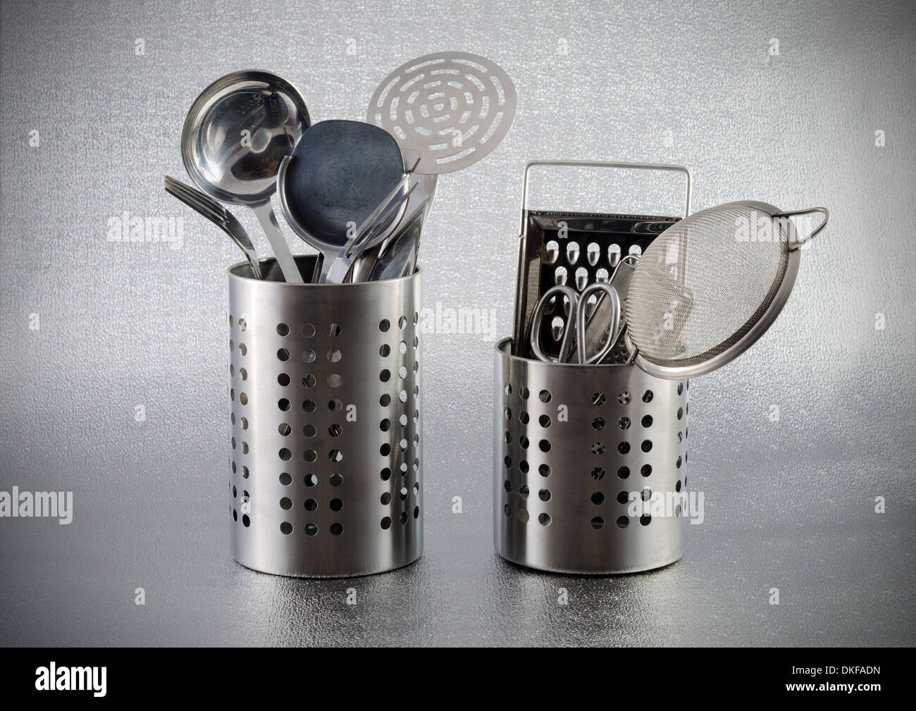 cookware stainless steel Stock Photo