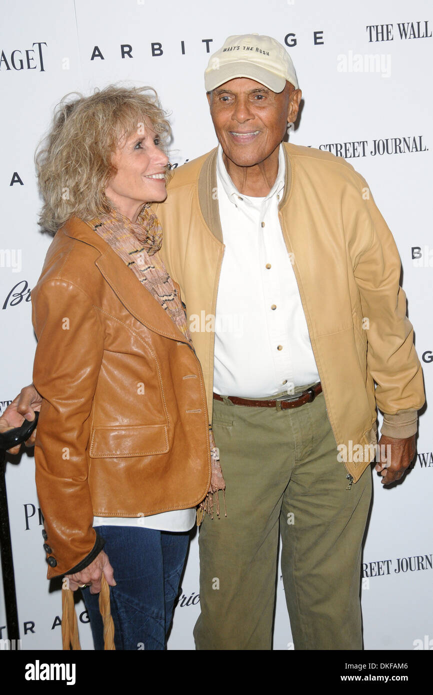Harry Belafonte and his wife Pamela Belafonte New York Premiere of