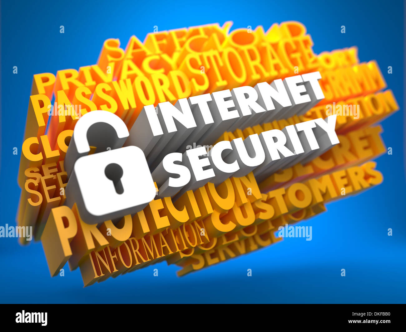 Internet Security Concept. Stock Photo