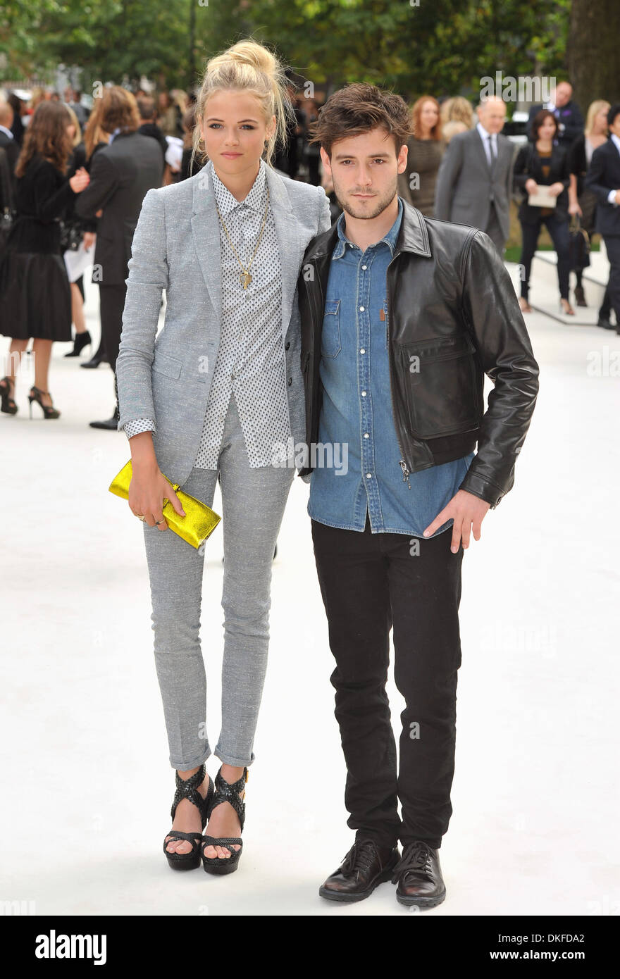 Gabriella Wilde and Roo Panes London Fashion Week: Burberry Stock Photo -  Alamy