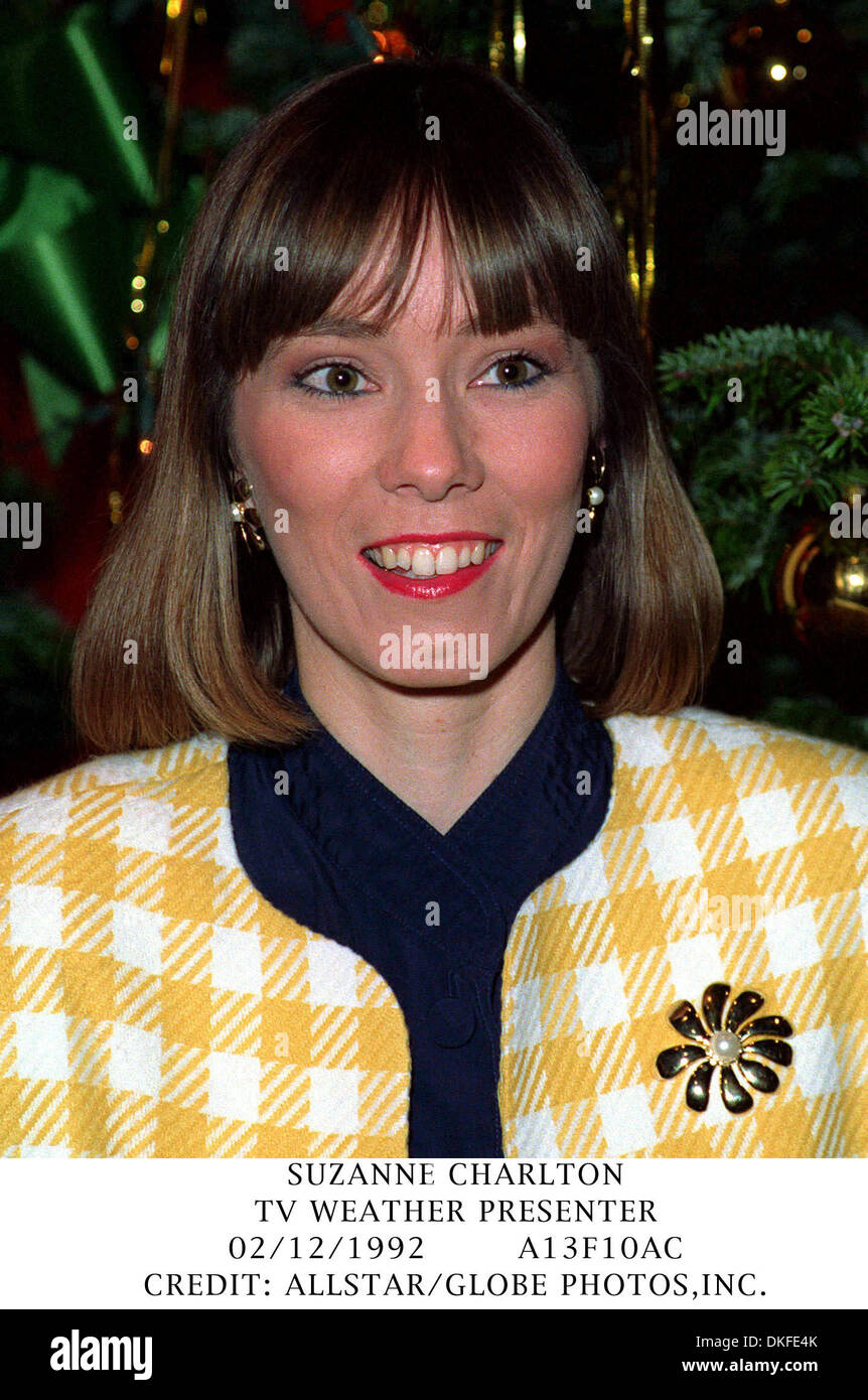 SUZANNE CHARLTON.TV WEATHER PRESENTER.02/12/1992.A13F10AC.CREDIT