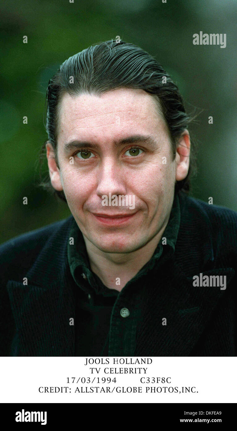JOOLS HOLLAND.TV CELEBRITY.17/03/1994.C33F8C.CREDIT: ALLSTAR Stock