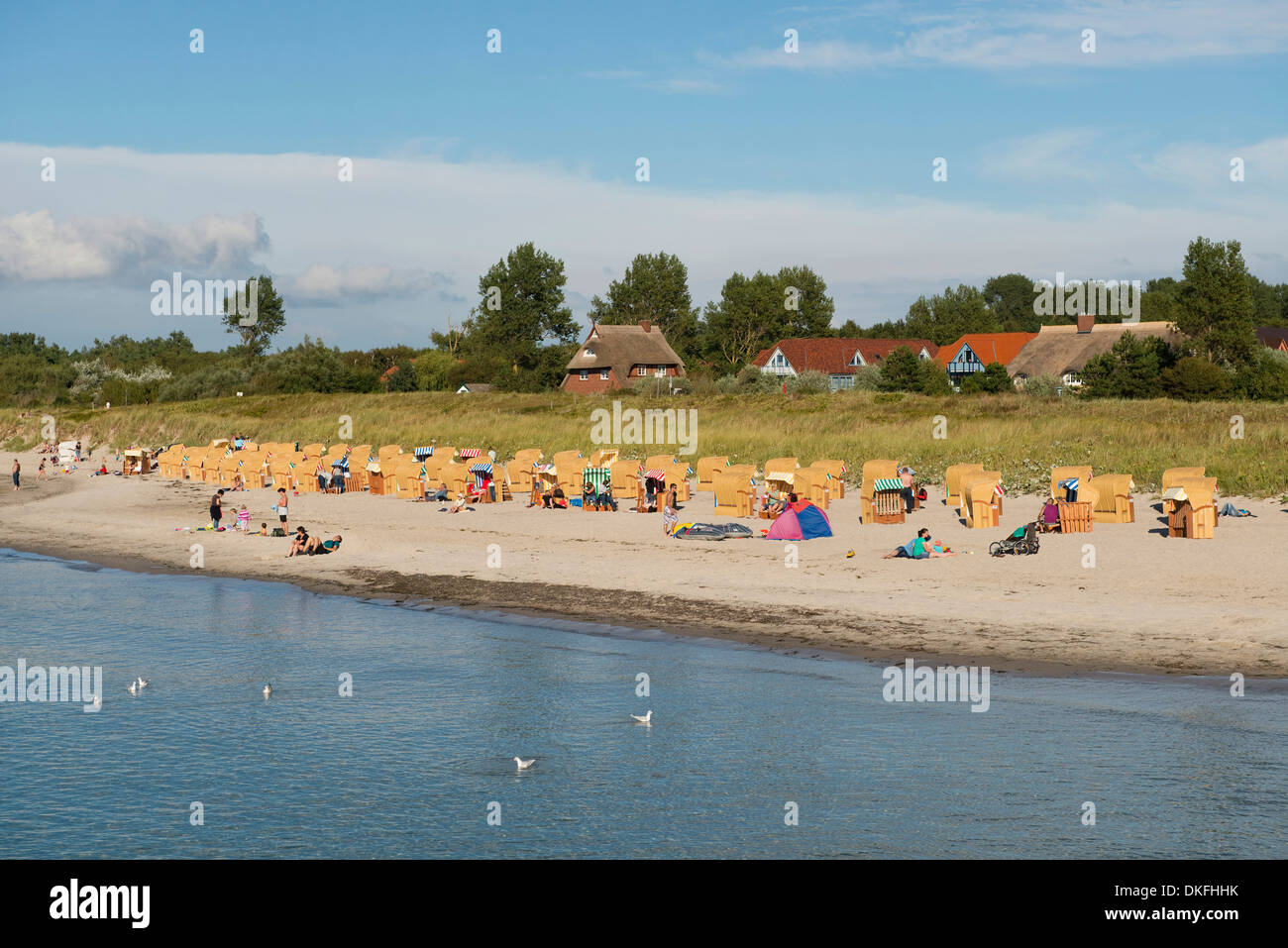 Baltic Sea and beach, Wustrow resort, Mecklenburg-Vorpommern, Germany Stock Photo