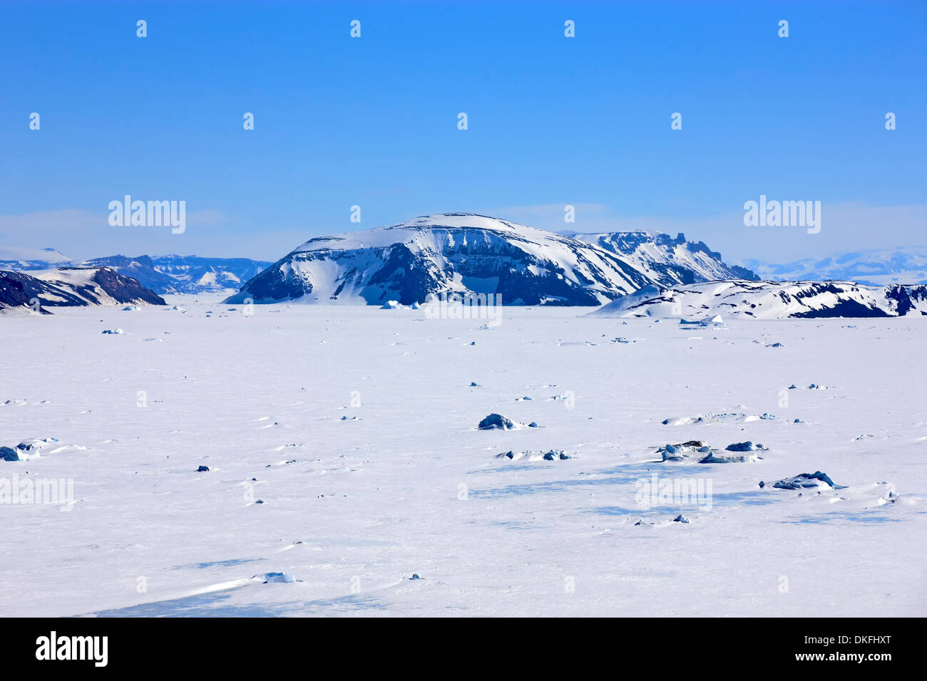 Antarctic Ice Landscape, View Point, Weddell Sea, Antarctica Stock 