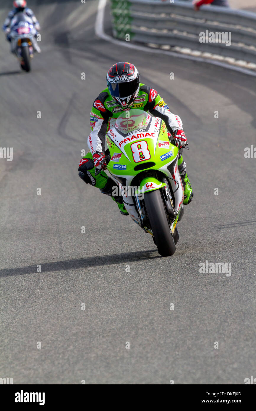 MotoGP motorcyclist Hector Barbera races in the MotoGP Official Trainnig Stock Photo