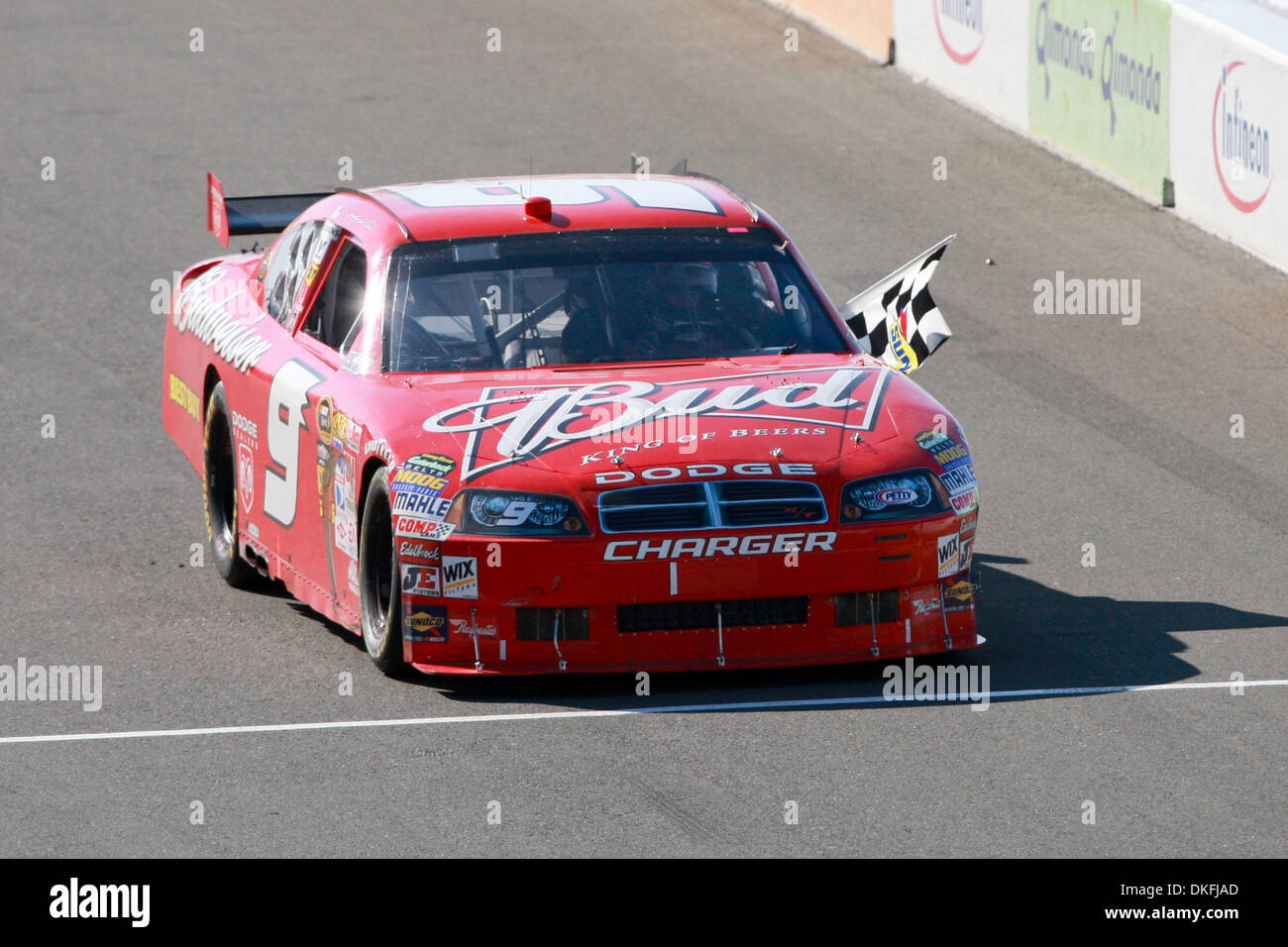 21 June 2009 Kasey Kahne In The 9 Budwiser Car During The Stock Photo Alamy