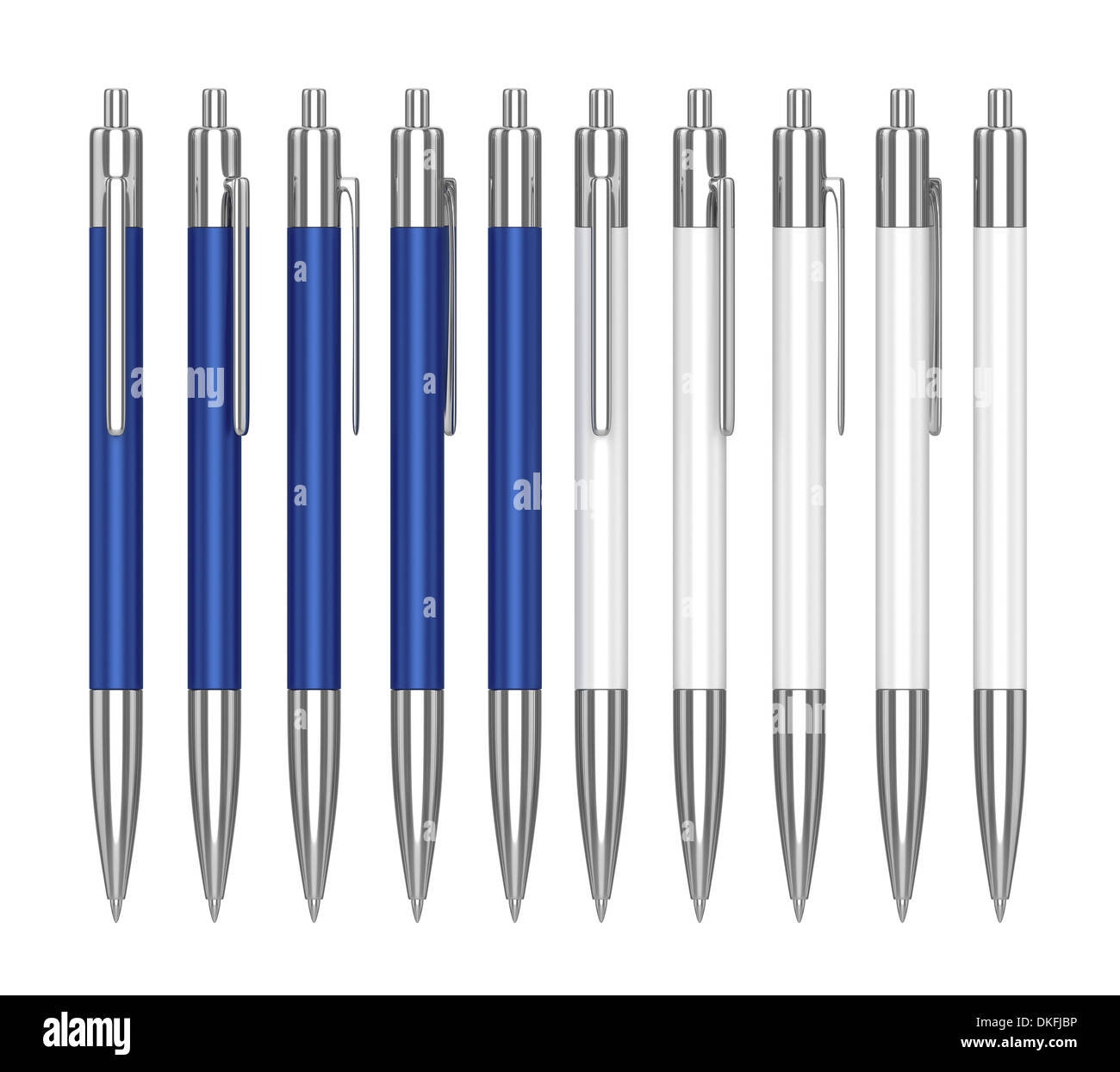 Set of Pens - Isolated on White Background Stock Photo - Alamy