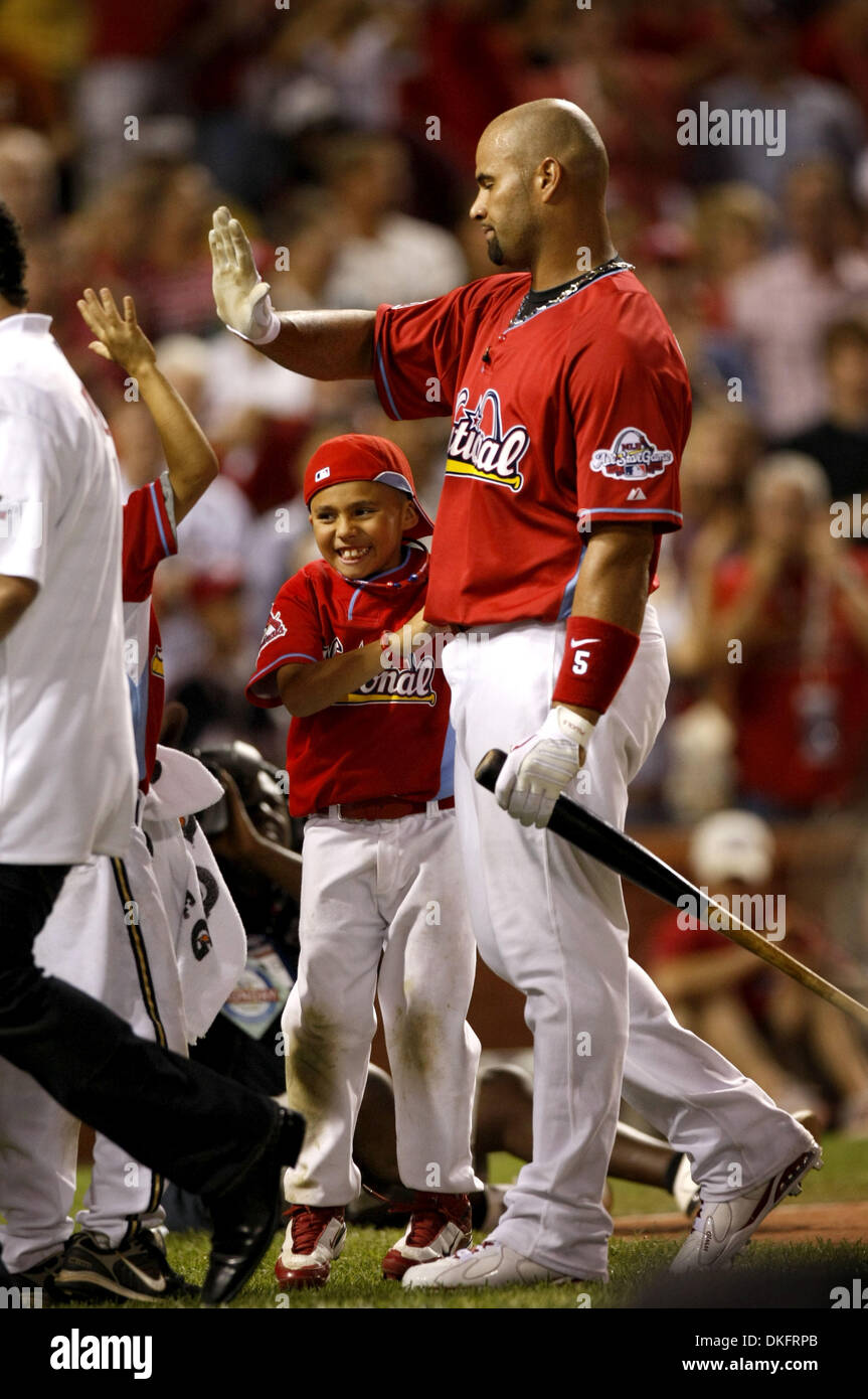 Milwaukee Brewers Prince Fielder walks off the field with wife Chanel after  winning the Home Run Derby contest at Busch Stadium in St. Louis on July  13, 2009. Prince Fielder is the