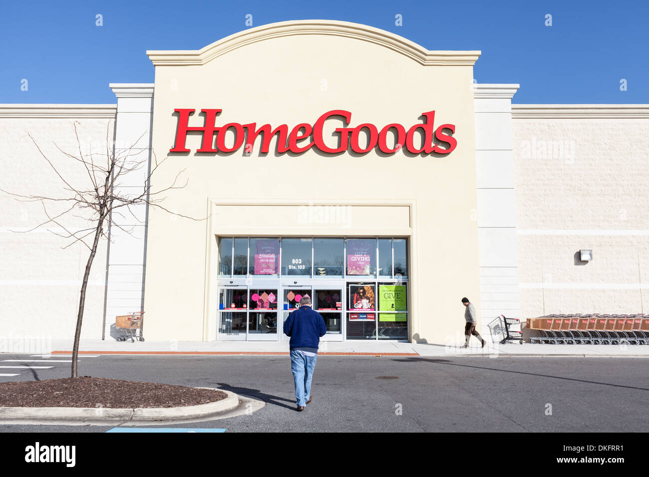 HomeGoods box store, Towson, Maryland, Baltimore County, USA. Stock Photo