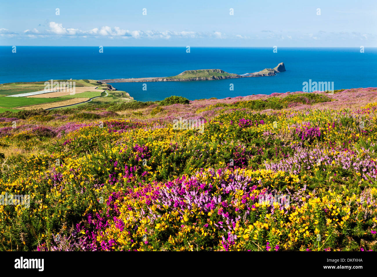 Rhossili Bay, Gower Peninsula, Wales, United Kingdom, Europe Stock