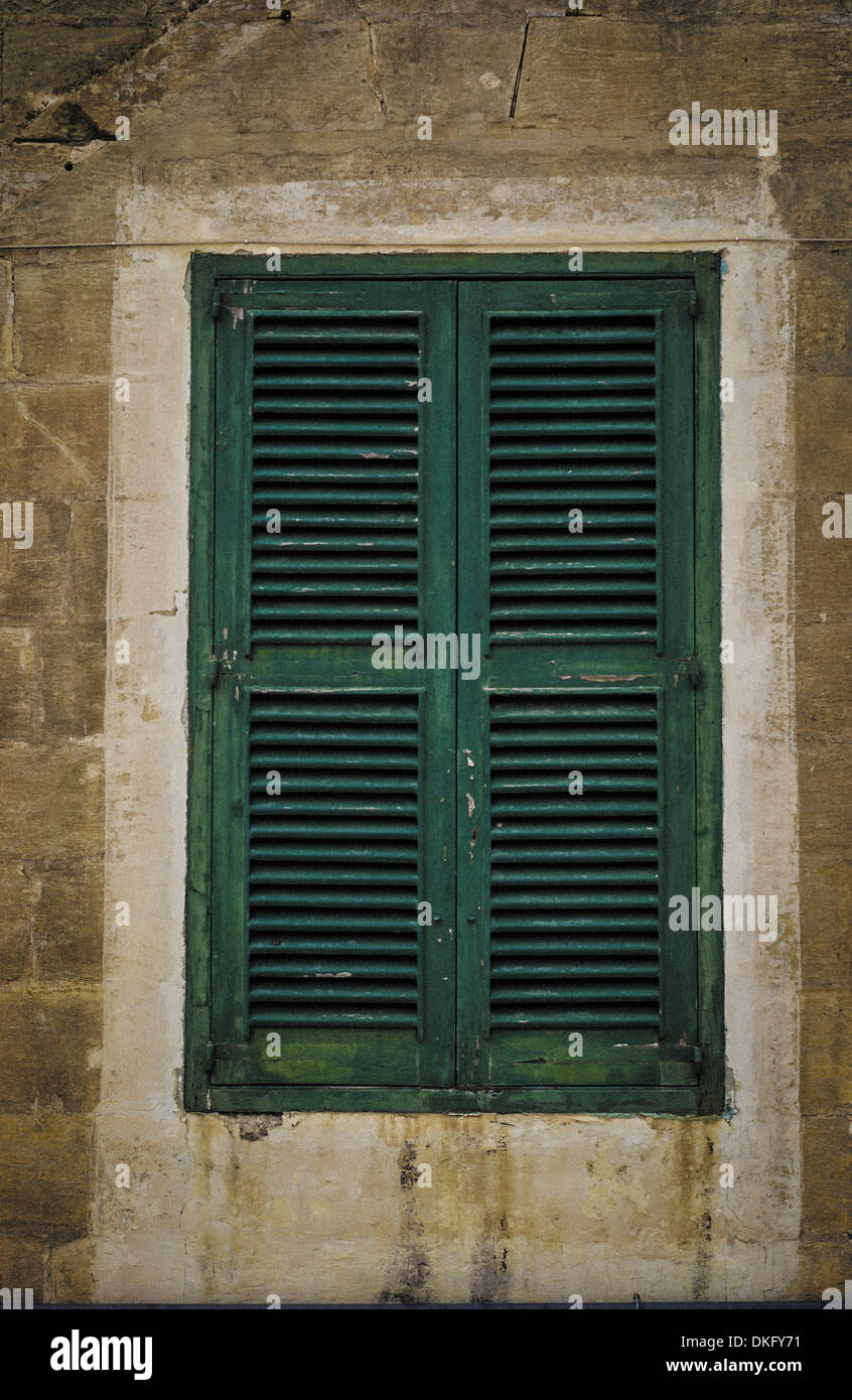 Wooden window shutters malta hires stock photography and images Alamy