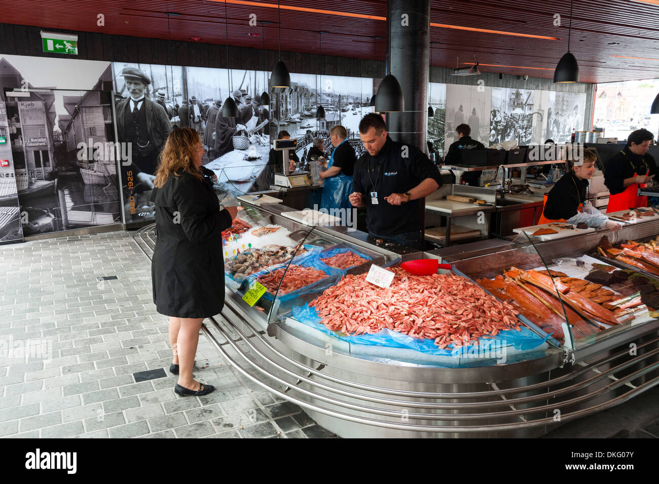 Fish Market, Bergen, Norway, Scandinavia, Europe Stock Photo Alamy